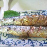 秋刀魚の塩焼きグリル